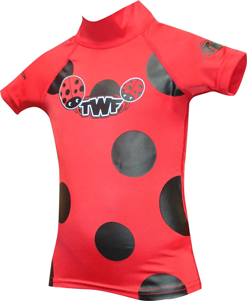 TWF Kids Tots Rash Vest Red